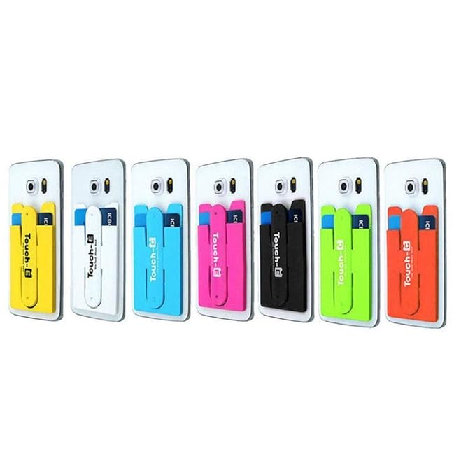 2-in-1 Silicone Mobile Wallet with Integrated Pop-Out Phone Stand (SS-509)
