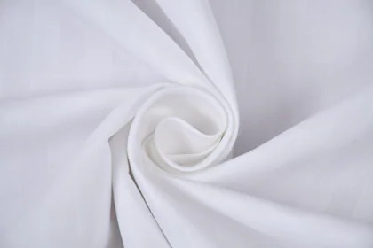 92 Inch White Bed Linen Fabric