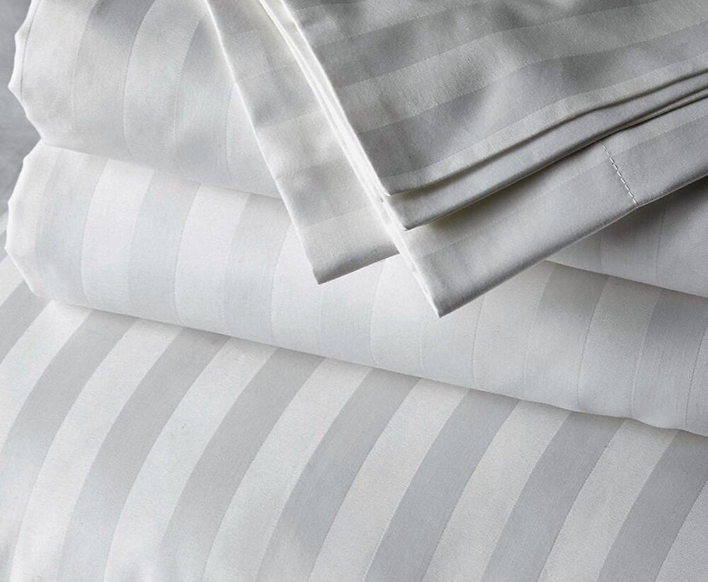 120 Inch White Bed Linen Fabric