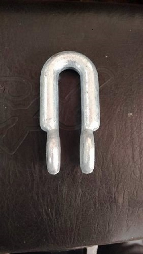 U Shape Anchor Shackle - Mild Steel, U Shape , Golden Color | Designed For Pole Line Hardware Applications