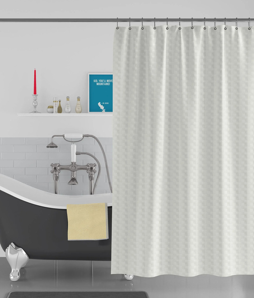 White Shower Curtain