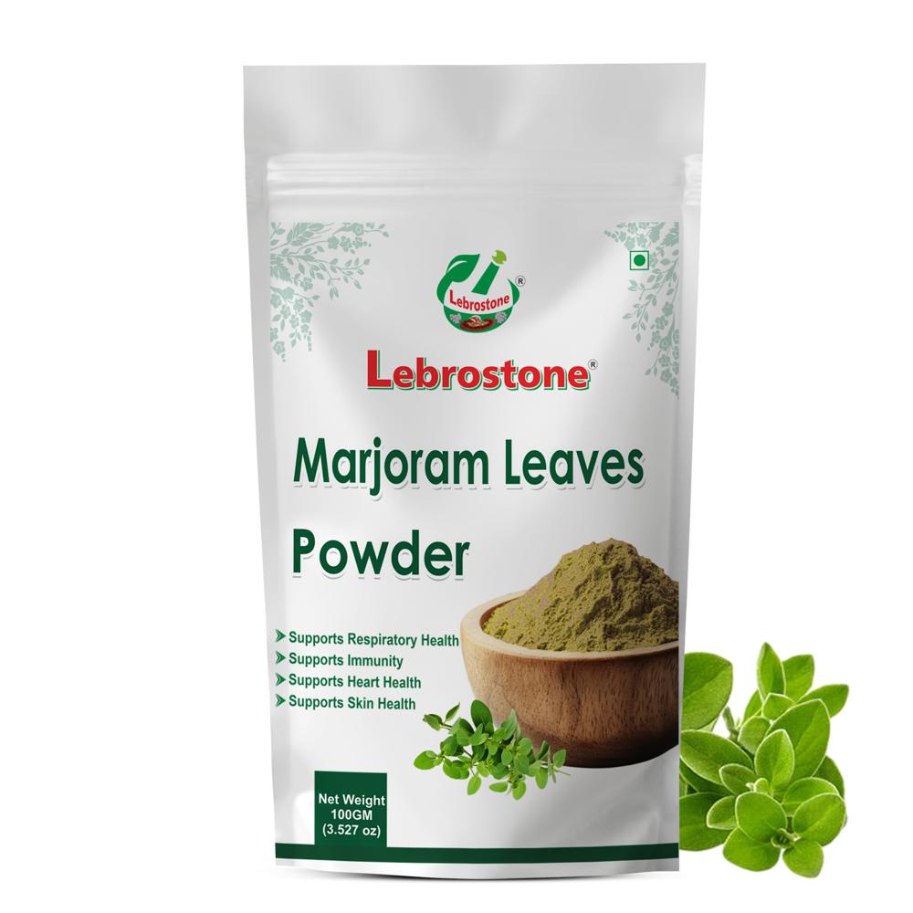 Lebrostone Marjoram Leaves Powder  Supports Digestion, Relieves Cough & Cold, Reduces Stress(100g)