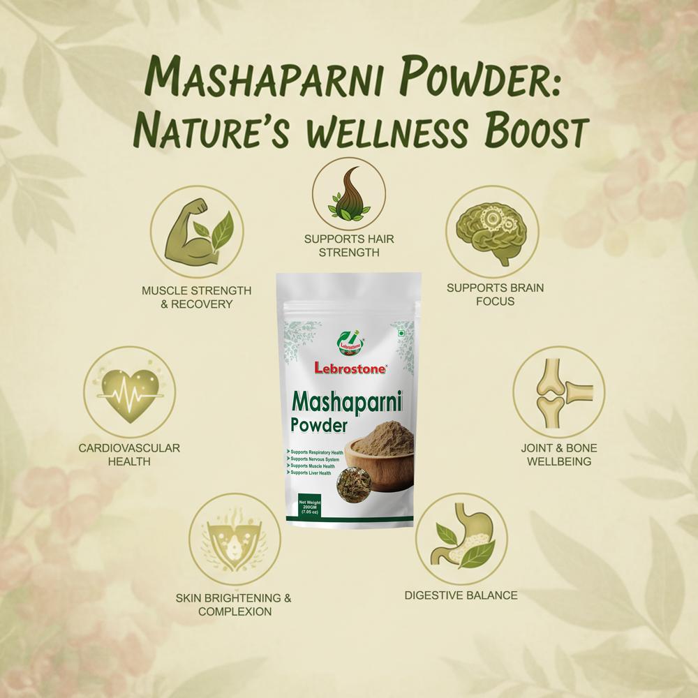 Lebrostone Mudgaparni Powder | Heart Health & Digestion Support | Antioxidant | Energy Booster| 200g