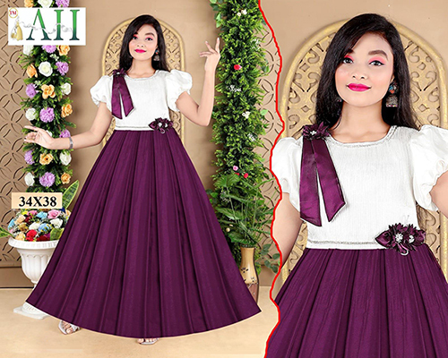 D No-7473 Gown Choli