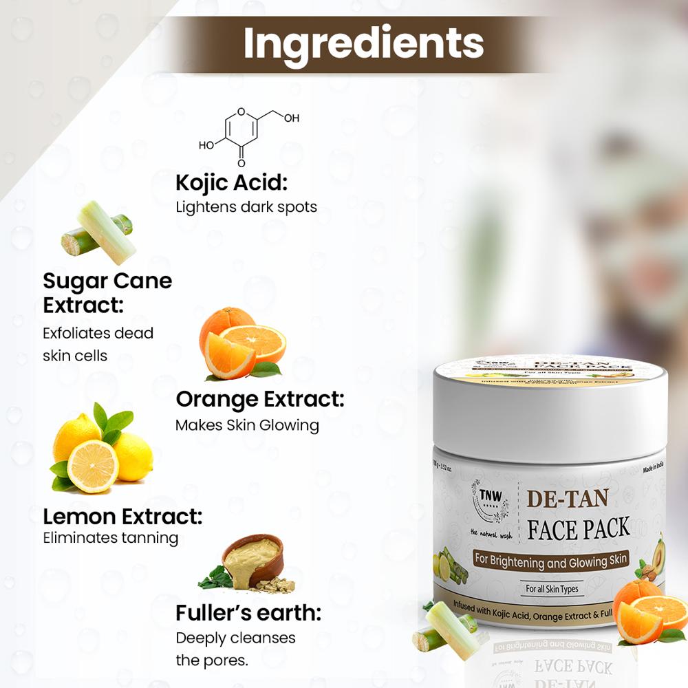 De Tan Face Pack - Characteristics: Free From Harmful Chemicals
