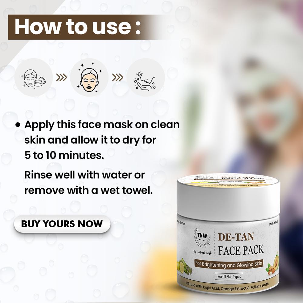 De Tan Face Pack - Characteristics: Free From Harmful Chemicals