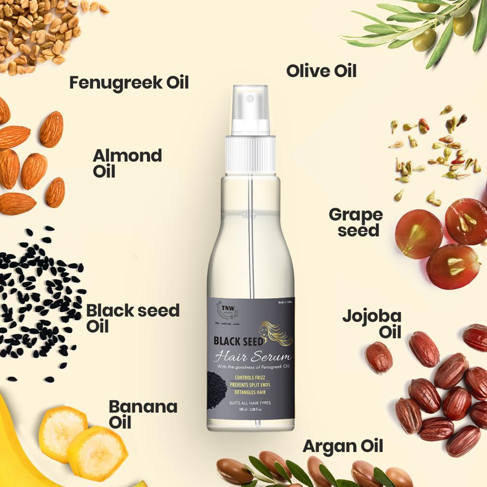 Black Seed Hair Serum- An Anti-Frizz Natural Styling Serum