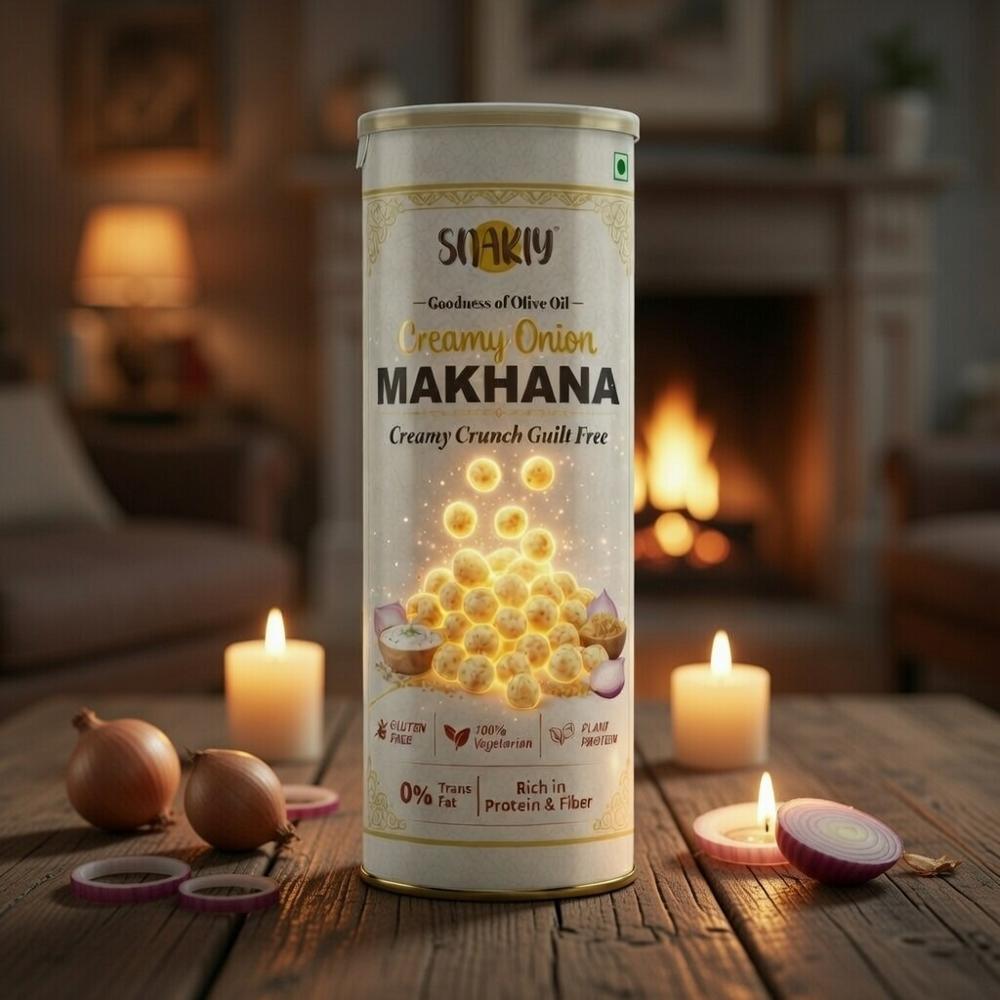 Snakiy Creamy Onion Roasted  Foxnut 77 gm