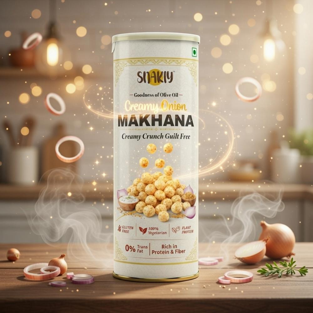 Snakiy Creamy Onion Roasted  Foxnut 77 gm