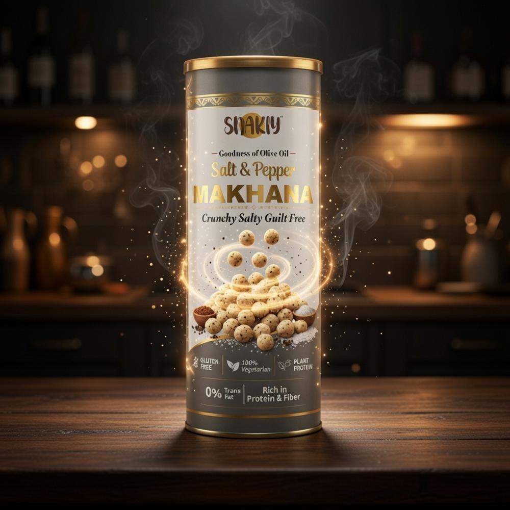 Snakiy Salt & Pepper Makhana 77 Gm - Cultivation Type: Organic