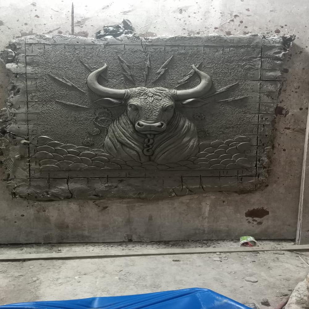 FRP Bull Mural
