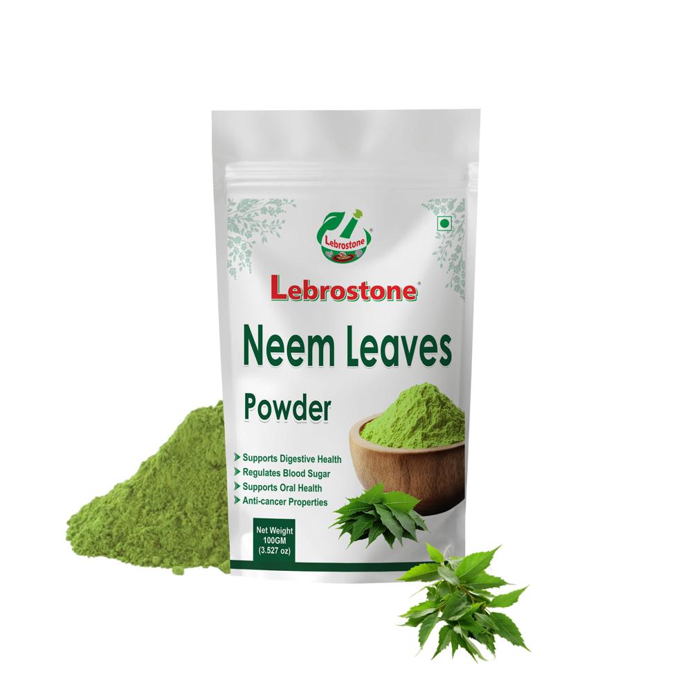 Lebrostone Neem Leaf Powder | Acne & Skin Support | Immunity & Detox | Digestive Health |100g - Age Group: For Adults