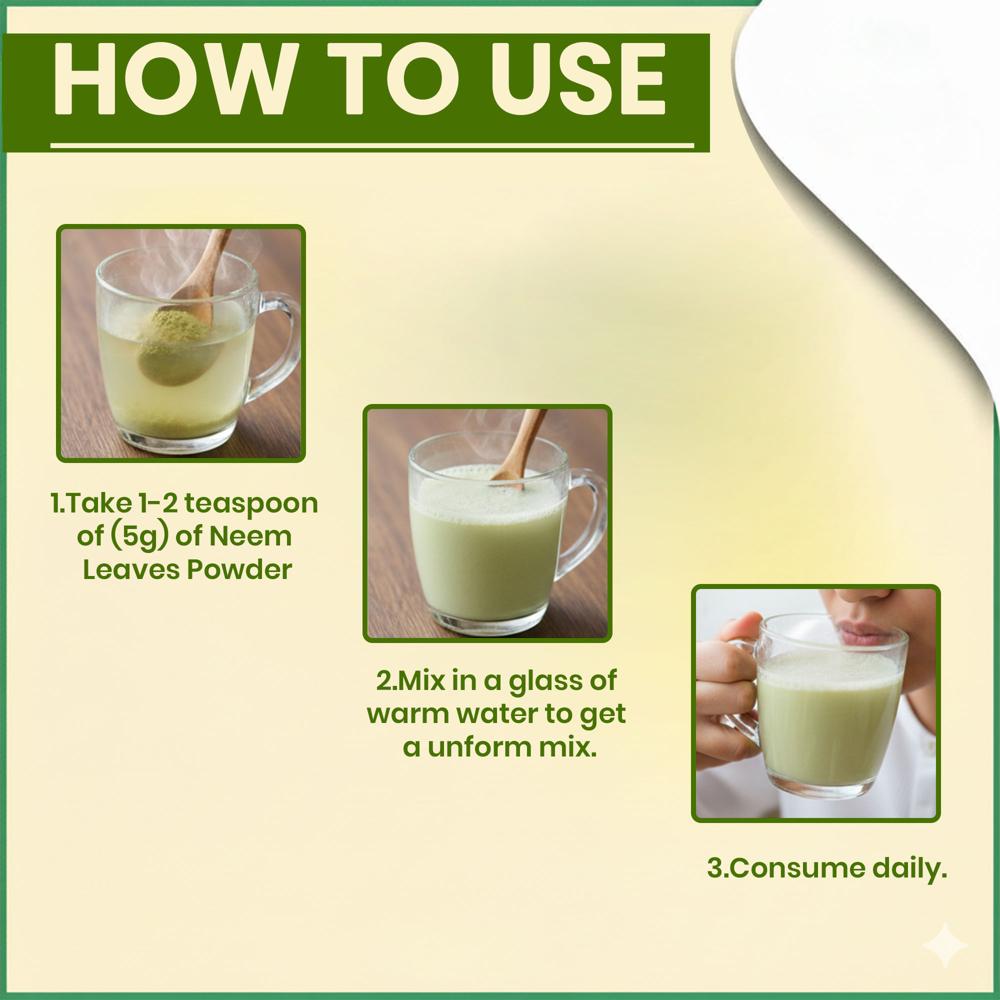 Lebrostone Neem Leaf Powder | Acne & Skin Support | Immunity & Detox | Digestive Health |100g