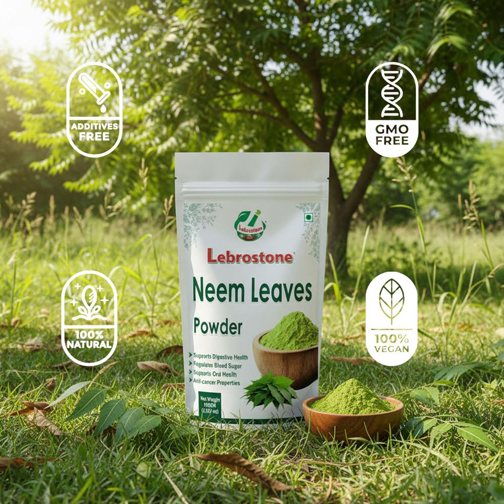 Lebrostone Neem Leaf Powder | Acne & Skin Support | Immunity & Detox | Digestive Health |100g