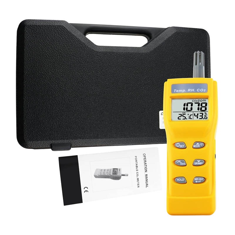 Plastic Pm-thc Portable Meter Co2 Sensor