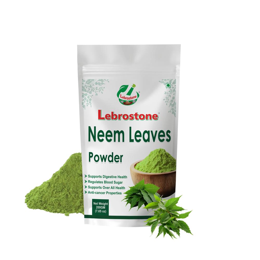 Lebrostone Neem Leaf Powder | Acne & Skin Support | Immunity & Detox | Digestive Health| 200g - Age Group: For Adults