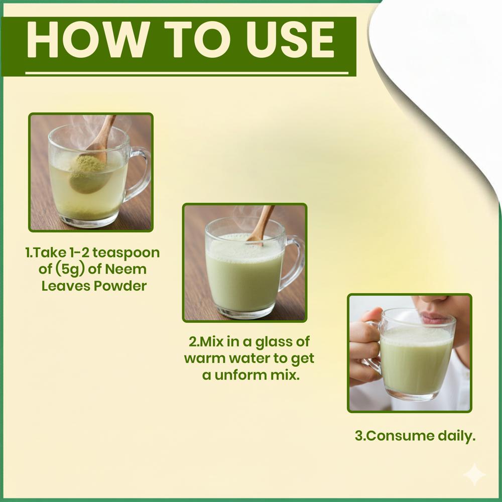 Lebrostone Neem Leaf Powder | Acne & Skin Support | Immunity & Detox | Digestive Health| 200g