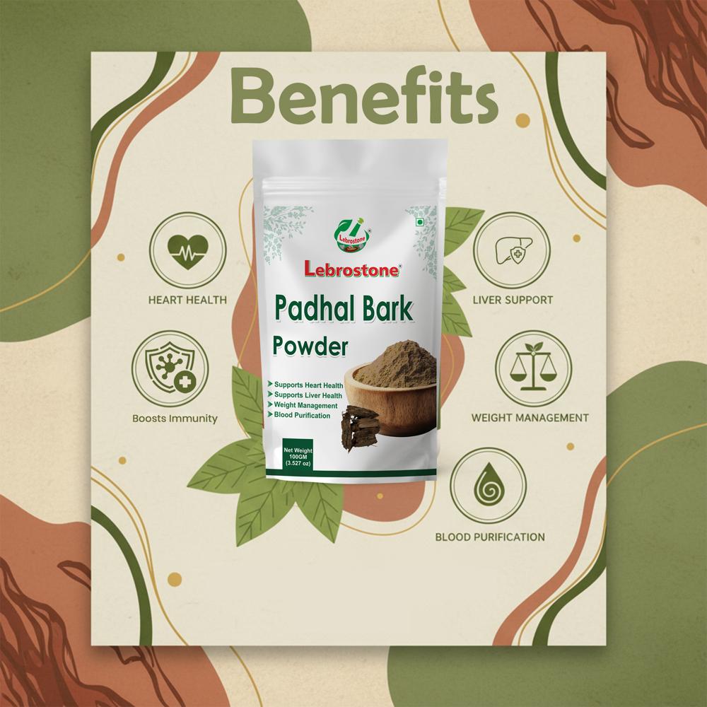 Lebrostone Padhal Bark Powder  Natural Blood Purifier & Weight Management Support(100g)
