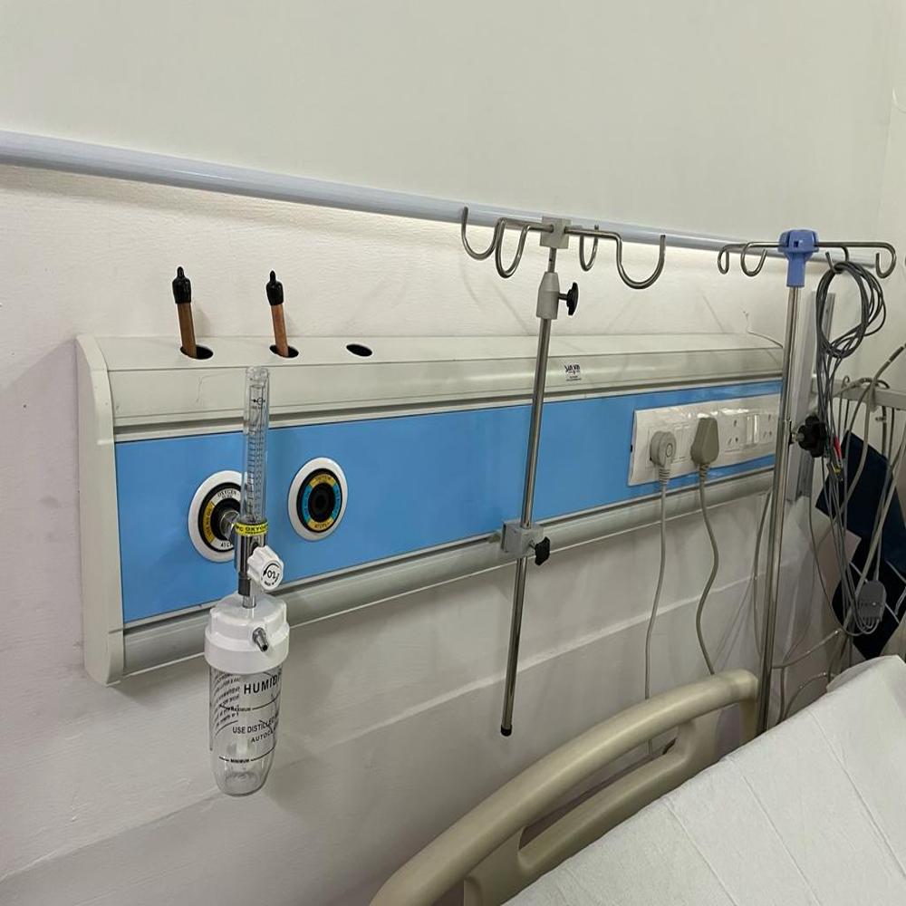Hospital Bed Head Panel - Color: Blue