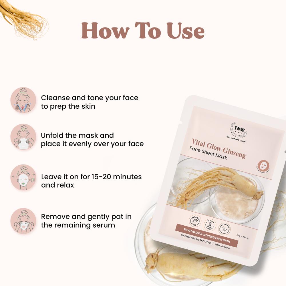 Vital Glow Ginseng Face Sheet Mask