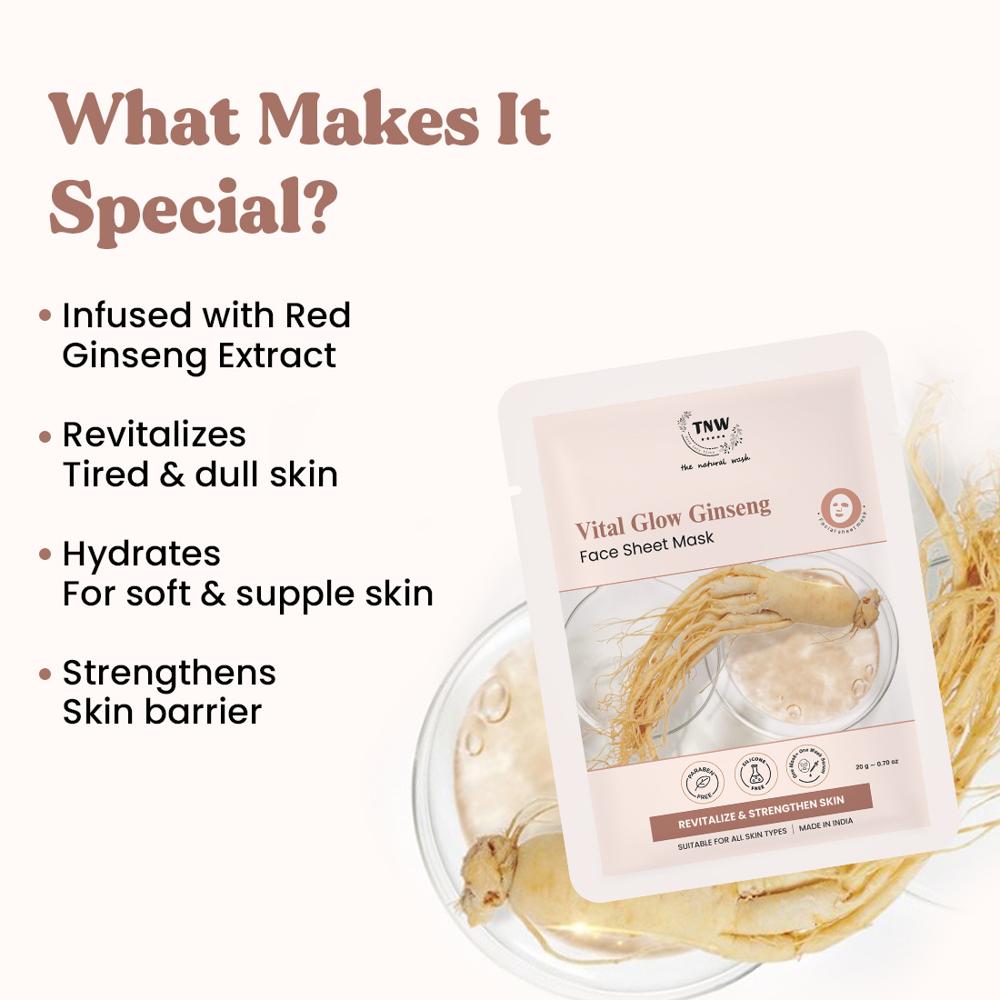 Vital Glow Ginseng Face Sheet Mask