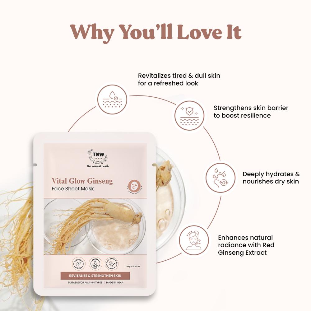Vital Glow Ginseng Face Sheet Mask