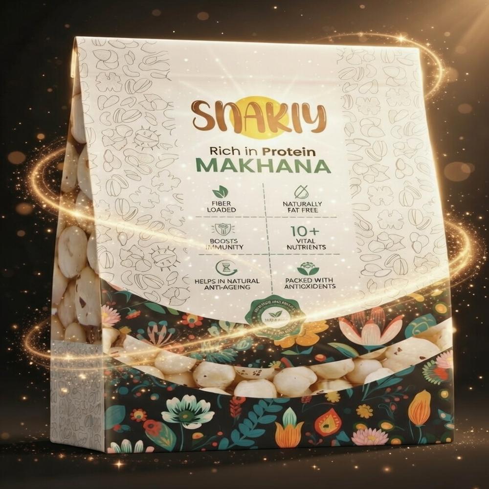 Snakiy Premium Makhana 200 gm ( 6+ Suta )