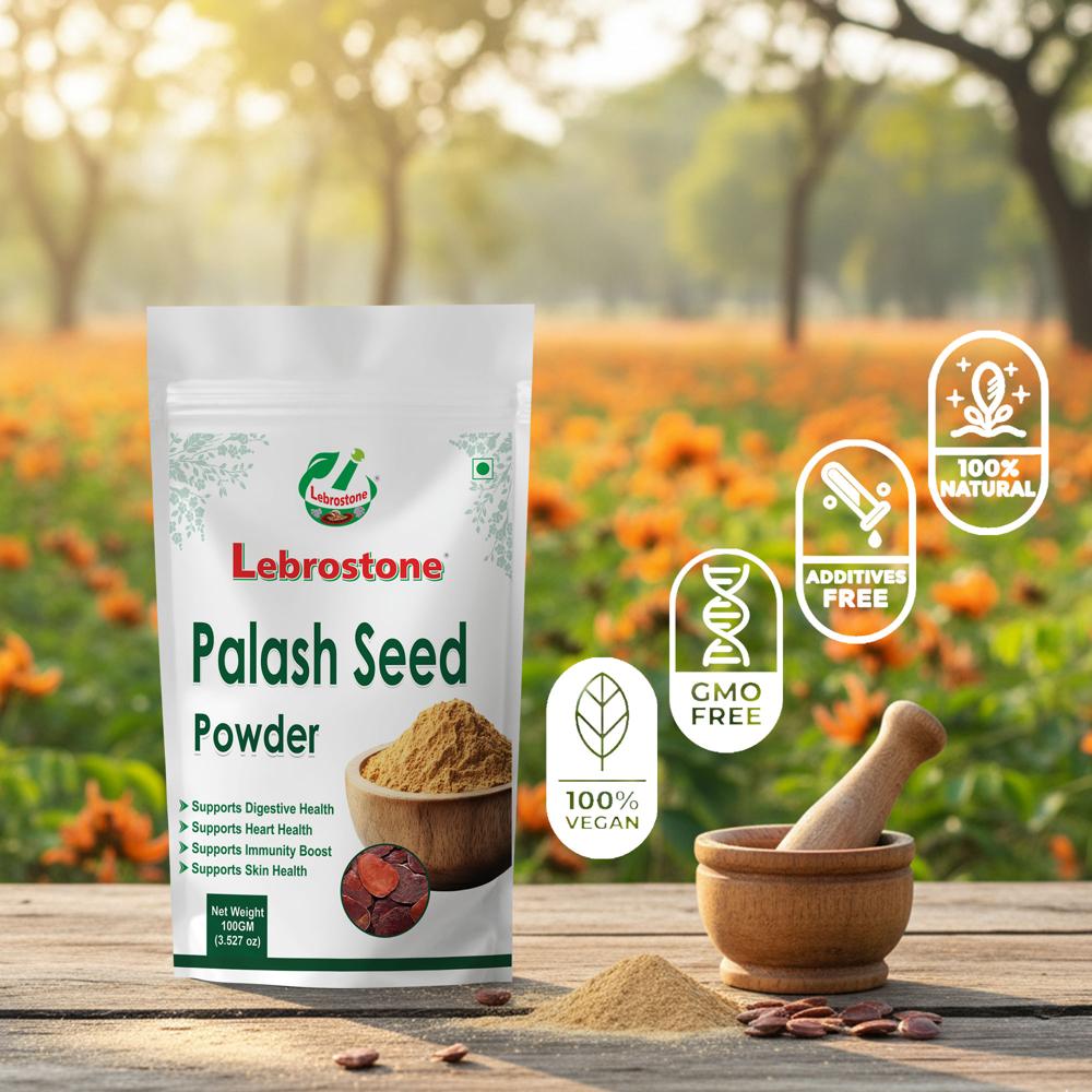 Lebrostone Palash Seeds Powder  Supports Skin & Hair, Immunity, and Anti-Inflammatory Health(100g)