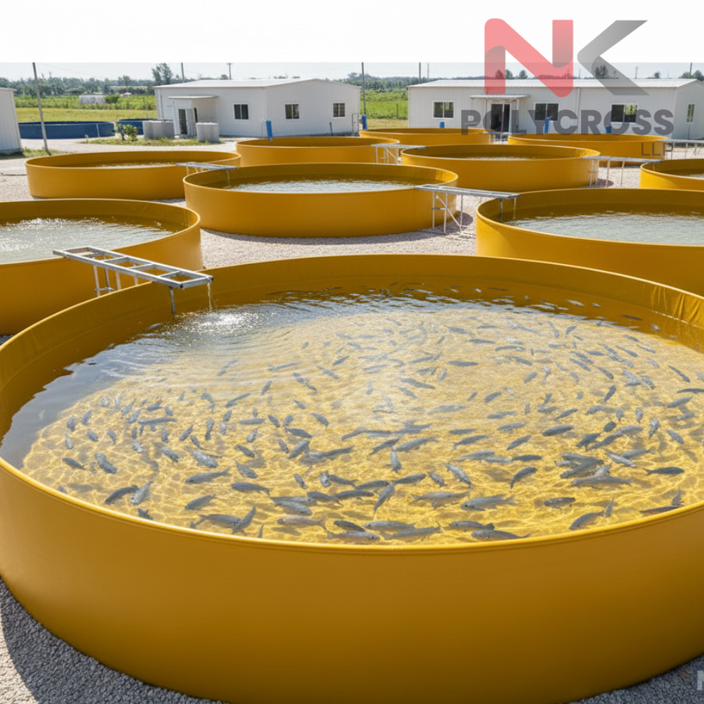 Fish Farming Tanks - Color: Blue
