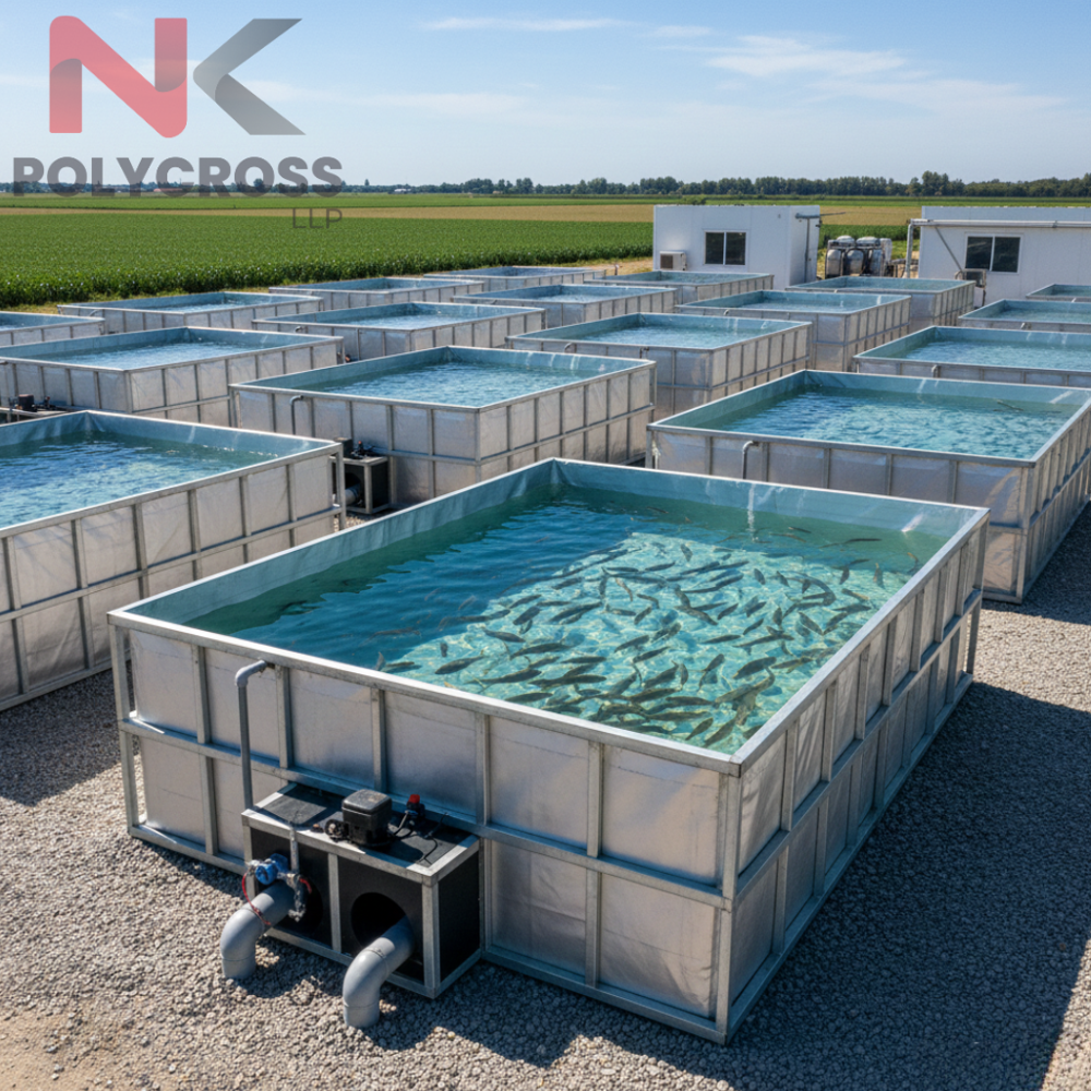 Fish Farming Tanks - Color: Blue