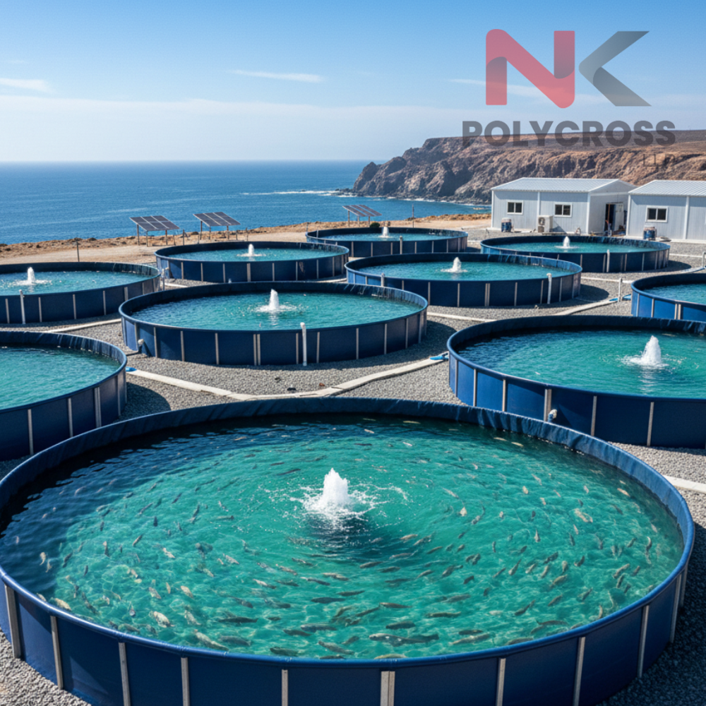 Fish Farming Tanks - Color: Blue