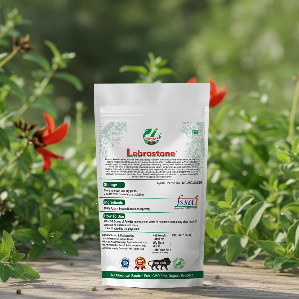 Lebrostone Palash Seeds Powder  Blood Purification, Liver & Detox Support, Digestive Health(200g)