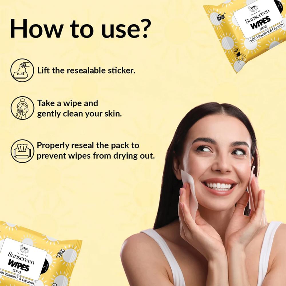 Sunscreen Wipess Spf 15 (10 Pulls) - Characteristics: 100% Herbal