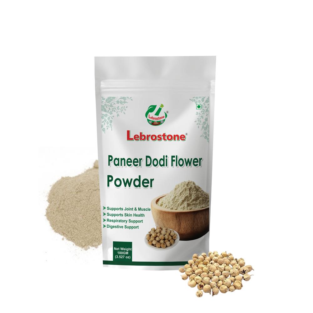 Lebrostone Paneer Dodi Flower Powder  Herbal Support For Blood Sugar Control & Wellness(100g) - Packaging Size: 100g