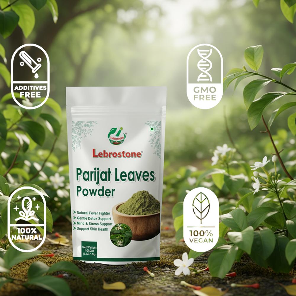 Lebrostone Parijat Leaves Powder  Supports Bone Health, Sugar Balance & Wellness(200g)