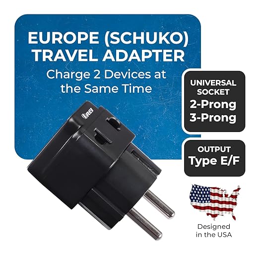 Universal Travel Adapter with Storage Case