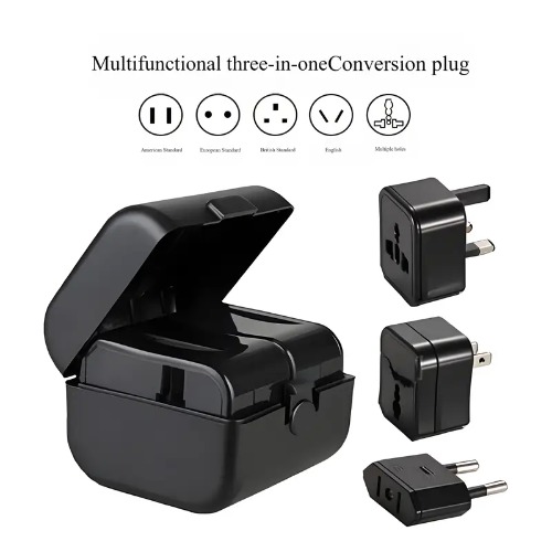 Universal Travel Adapter with Storage Case