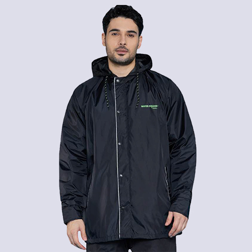 WF111 Neon Mens Poly PVC Reversible Rainsuit