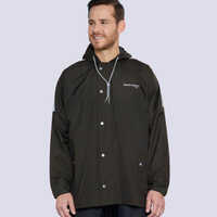 WF181 Mens Black Poly PVC Reversible Rainsuit