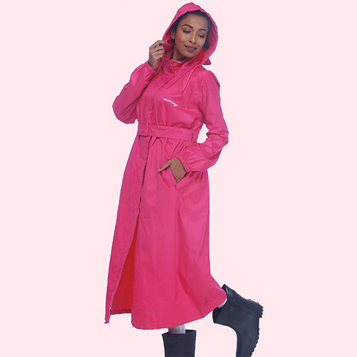 WL07 Ladies Coated Fab Knee Length Raincoat