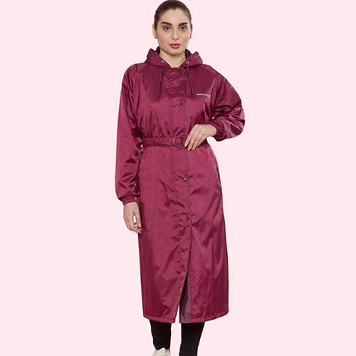 WFL101 Ladies Poly PVC Knee Length Raincoat