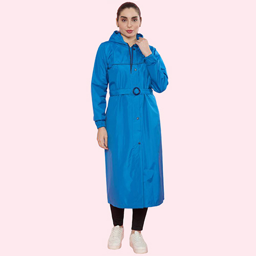 WFL11 Ladies Coated Fab Knee Length Raincoat