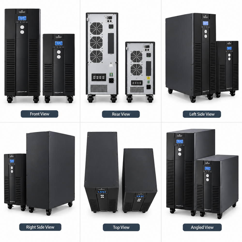 Emerson UPS GXT MT CX 1 kVA SB - Black Tower, Single Phase, 1 kVA | On-Line UPS, 10-20 Min Backup, Internal SMF Battery