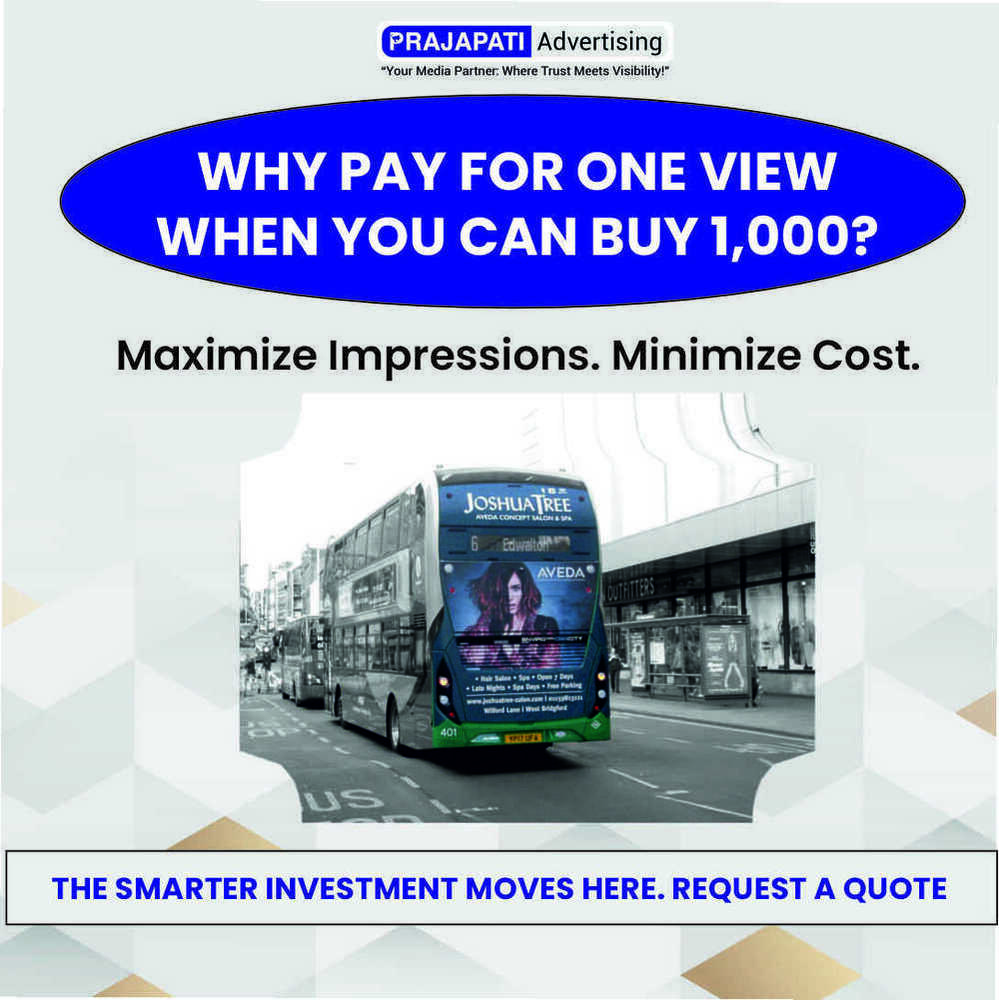 Bus Back Panel Advertising Service