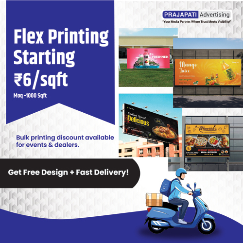 Price And Offer Post On Flex Print