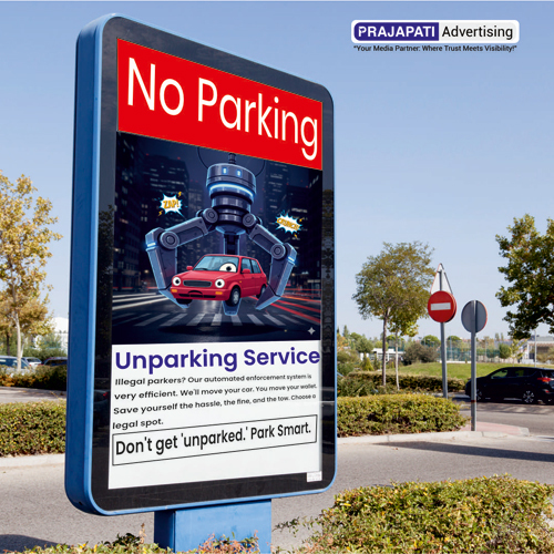 No Parking Sign Board