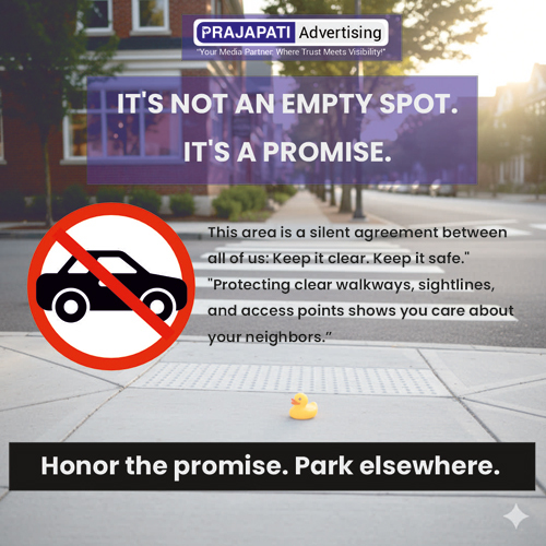 No Parking Sign Board AD