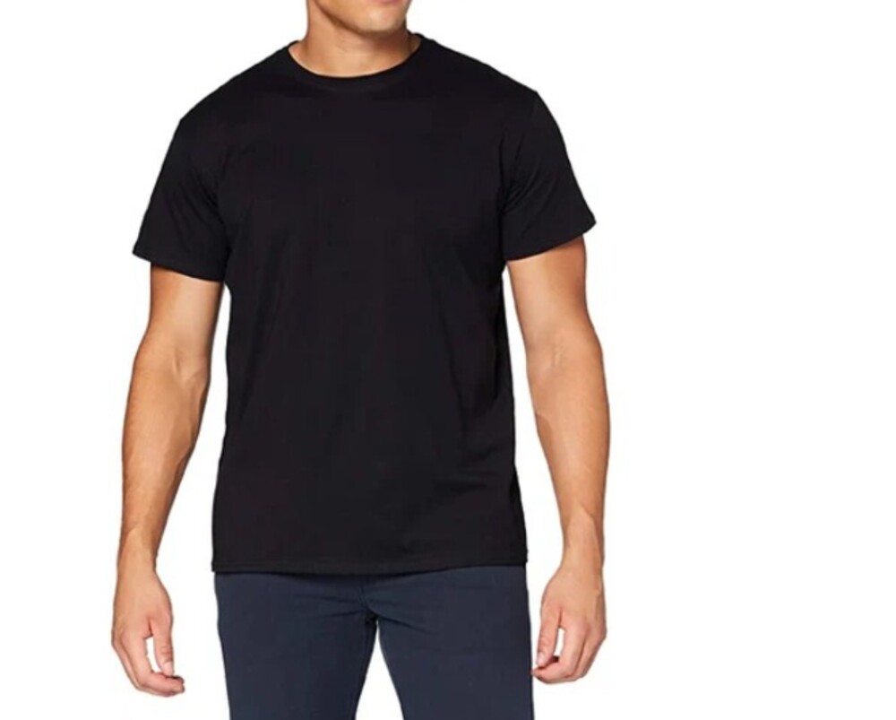 Mens Plain Black T-Shirts