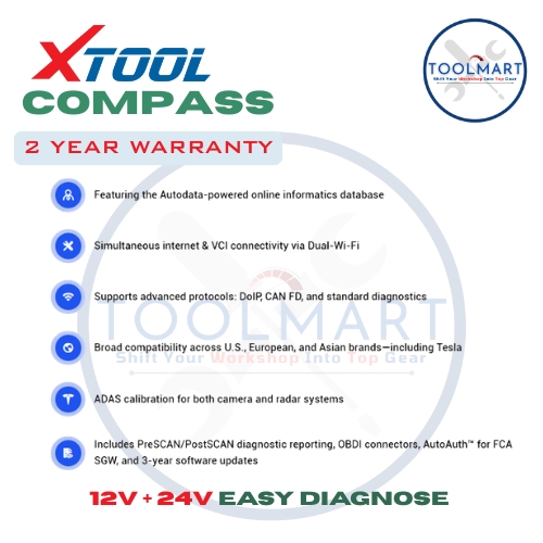 XTOOL COPMPASS 12V and 24V