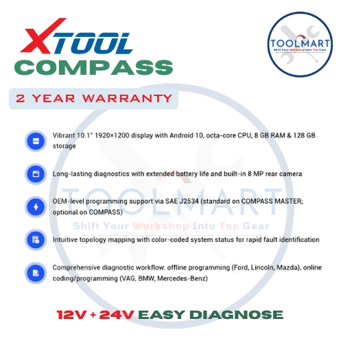 XTOOL COPMPASS 12V and 24V